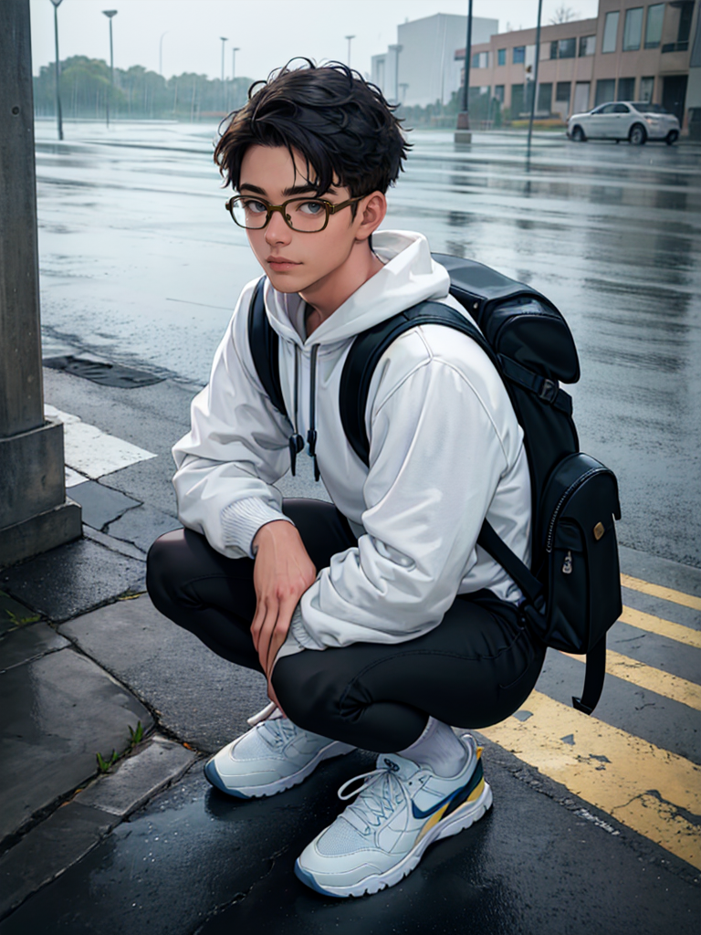 00469-1834708876-best quality,masterpiece,highres,realistic,1boy,male focus,solo,castform _(rainy_), buran buta, from above, squatting, bespectac.png